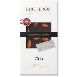Шоколад БУШЕРОН 72% 100г горький с миндалем