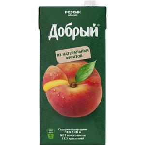 Нектар ДОБРЫЙ 2л Персик яблоко