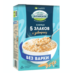 Хлопья ГУДВИЛЛ 3 злака 400г без варки