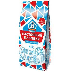 Мороженое РОСФРОСТ Настоящий Пломбир 400г