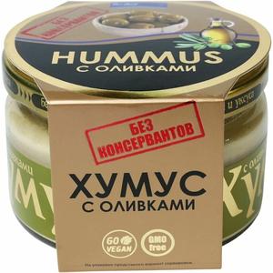 Хумус ПОЛЕЗНЫЕ ПРОДУКТЫ с оливками 200г