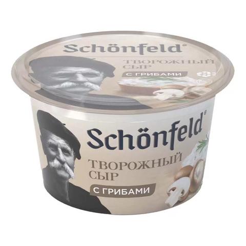 Сыр SCHONFELD творожный 140г с грибами
