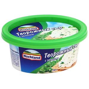 Сыр творож ХОХЛАНД С зеленью 140г