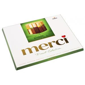 Конфеты МЕРСИ 4 шоколада с миндалем 250г