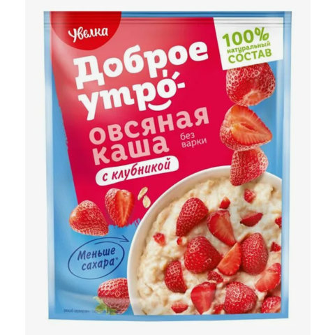 Каша УВЕЛКА овсяная клубника 40г