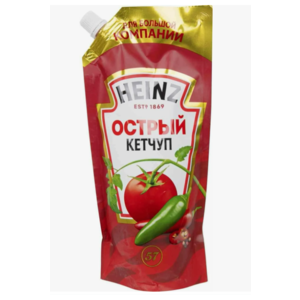 Кетчуп ХАЙНЦ 550г острый дойпак