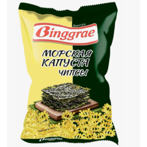 Чипсы нори БИНГРЭ 40г морская капуста