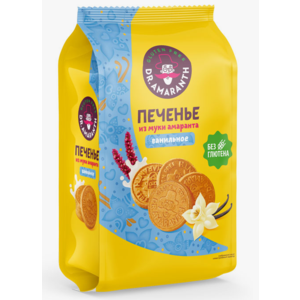 Печенье ДР.АМАРАНТ  из муки амаранта 160г ванильное без глютена