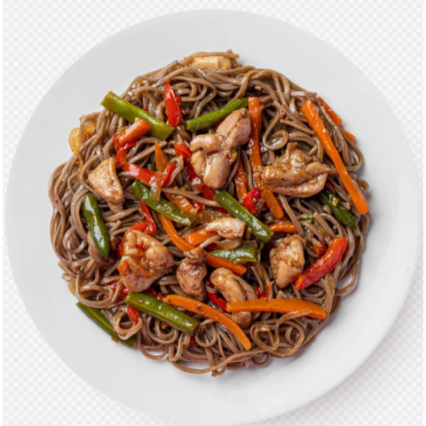 СОБА С КУРИЦЕЙ В СОУСЕ ТЕРИЯКИ 100г