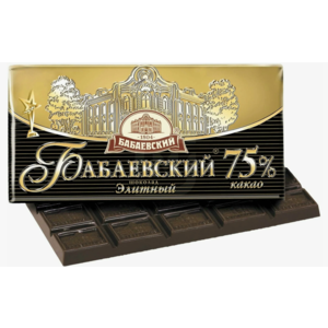Шоколад БАБАЕВСКИЙ 75г элитный 75%