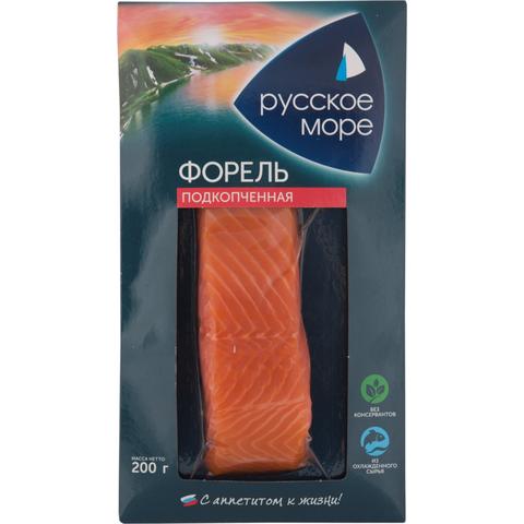 Форель РУССКОЕ МОРЕ подкопченая 200г 