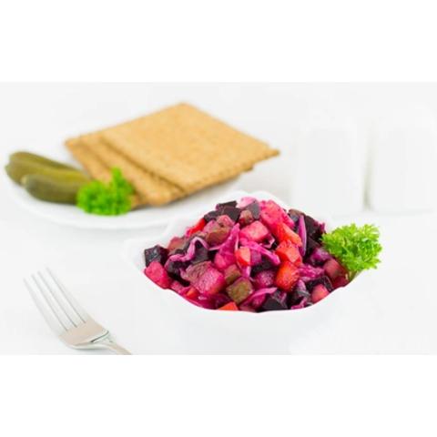 САЛАТ ВИНЕГРЕТ С КВАШЕНОЙ КАПУСТОЙ 