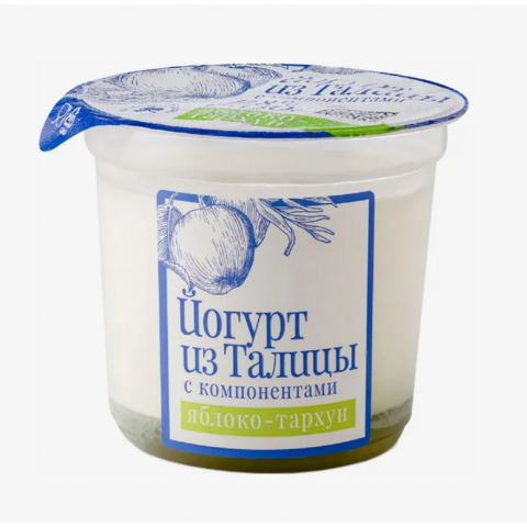 Йогурт ДЕРЕВЕНСКИЙ из Талицы 8% 130г киви-виноград