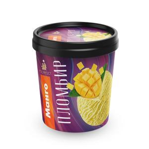 Мороженое РОСФРОСТ Пломбир с кусочками манго 450г