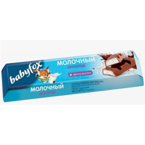 Шоколад БЕБИ ФОКС Молочный с молочной начинкой 45г