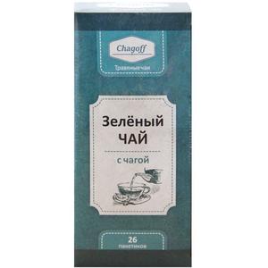 Чай CHAGOFF зеленый с чагой 26пак 