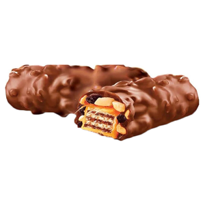 Вафли вес глазированные мол.шоколадом с орехом и изюмом 1кг КДВ