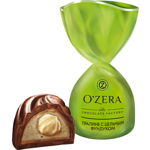 Конфеты ОЗЕРА пралине с цельным фундуком 100 г. КДВ