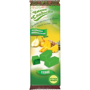 Конфеты УМНЫЕ СЛАДОСТИ желейные со стевией 90г  ананас-груша