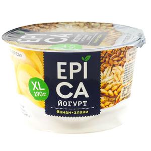 Йогурт ЭПИКА 4,9% Банан-Злаки 130г