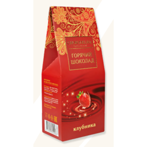Шоколад ШОКОДЕЛИКА горячий 50г белый клубника