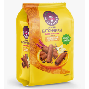 Печенье ДР.АМАРАНТ  из муки амаранта 100г батончики мини ваниль в глаз без глютена