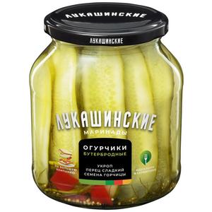Огурцы ЛУКАШИНСКИЕ бутербродные 670г 