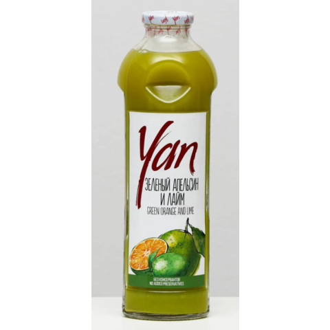 Сок ЯН зеленый апельсин-лайм 930мл с/б