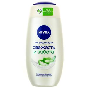 Гель для душа НИВЕЯ 250мл свежесть и забота алоэ