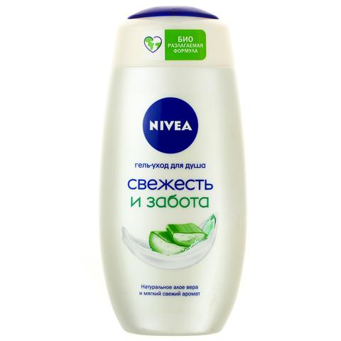 Гель для душа НИВЕЯ 250мл свежесть и забота алоэ