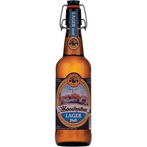 Пиво МООСБАХЕР Лагер Хелл 0,5л 4,6% светлое с/б