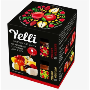 Горчица набор ЙЕЛЛИ фруктовая 2*50г груша-яблоко-гранат-малина