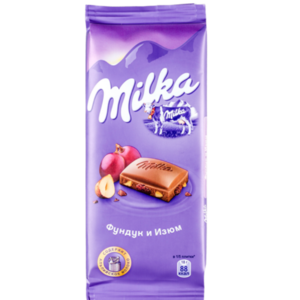 Шоколад МИЛКА 90г фундук-изюм
