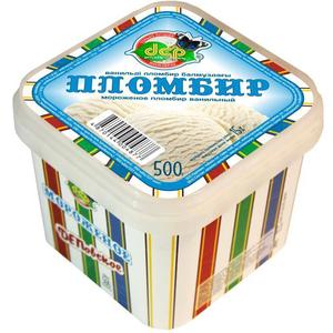 Мороженое ДЕП Пломбир ванильный 500г