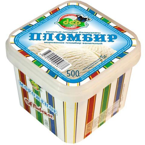 Мороженое ДЕП Пломбир ванильный 500г