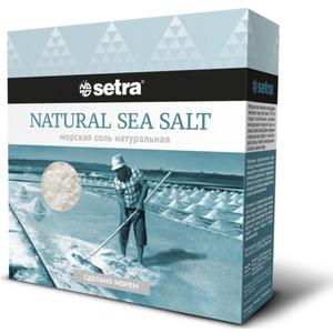 Акция Соль морская СЕТРА Натуральная 500гр