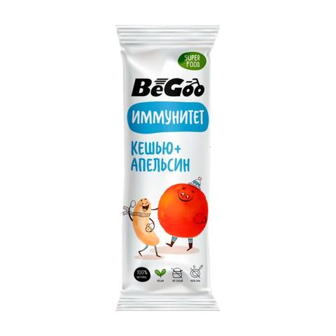 Батончик BEGOO орехово-фруктовый 40гр кешью-апельсин