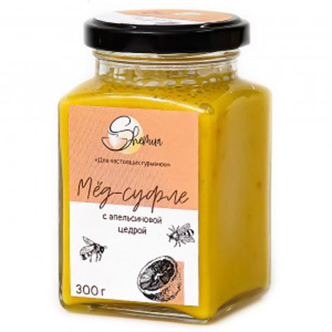 Мёд-мусс МУСИХИН с апельсиновой цедрой 300г ст/б