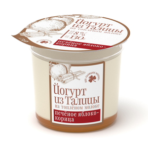 Йогурт ДЕРЕВЕНСКИЙ из Талицы 8% 130г печеное яблоко - корица