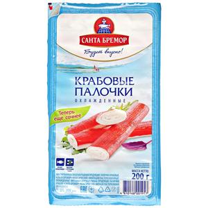 Палочки крабовые БРЕМОР охлажд. 200гр