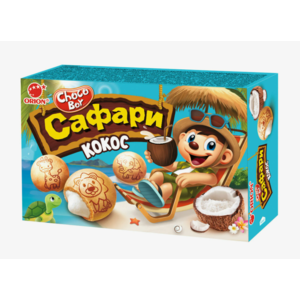 Печенье ОРИОН Чоко бой 42г Сафари кокос