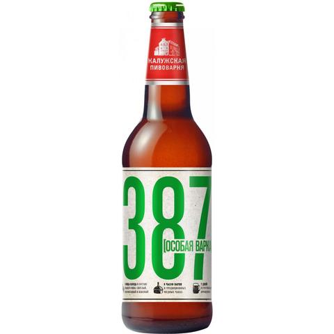 Пиво 387 Особая варка светлое 6,8% 0,45л ж/б 