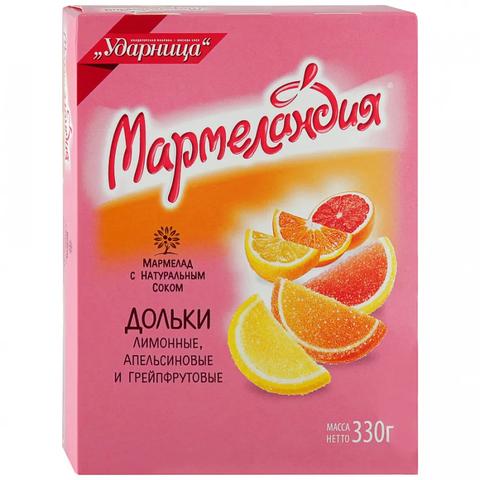 Мармелад УДАРНИЦА Мармеландия 330г Три вкуса