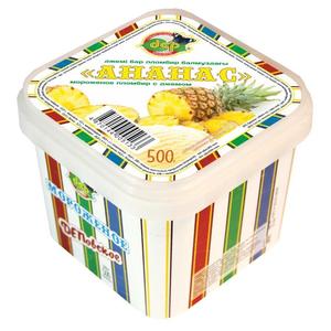 Мороженое ДЕП Пломбир Ананас 500г