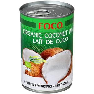 Молоко кокосовое FOCO Органическое (10-12%) 400мл ж/б