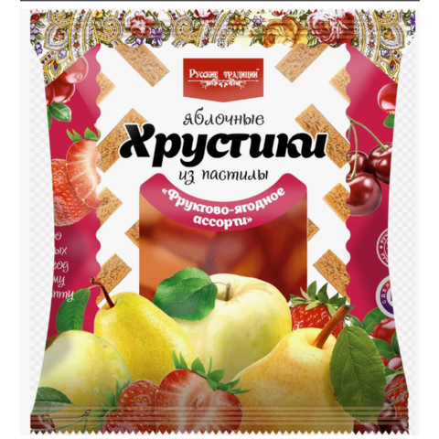Хрустики РУССКИЕ ТРАДИЦИИИ Яблочные с сосновой шишкой 70г