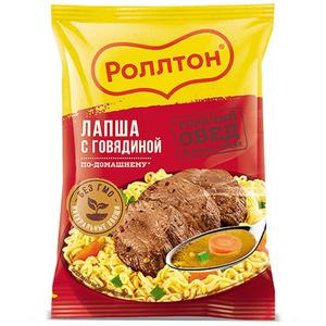 Лапша РОЛЛТОН 85г пакет Ароматная говядина