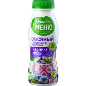 Продукт овсяный ЗДОРОВОЕ МЕНЮ с йогурт культурами 250мл Чернослив