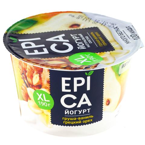 Творожок ЭПИКА Флаворит 8% 130г Груша-Грецкий орех