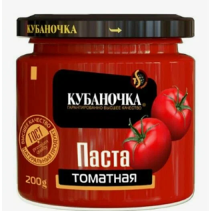 Паста томатная КУБАНОЧКА 200г